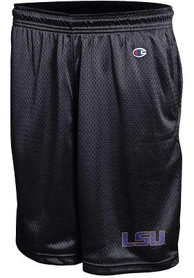 Champion LSU Tigers Mens Black Mesh Shorts