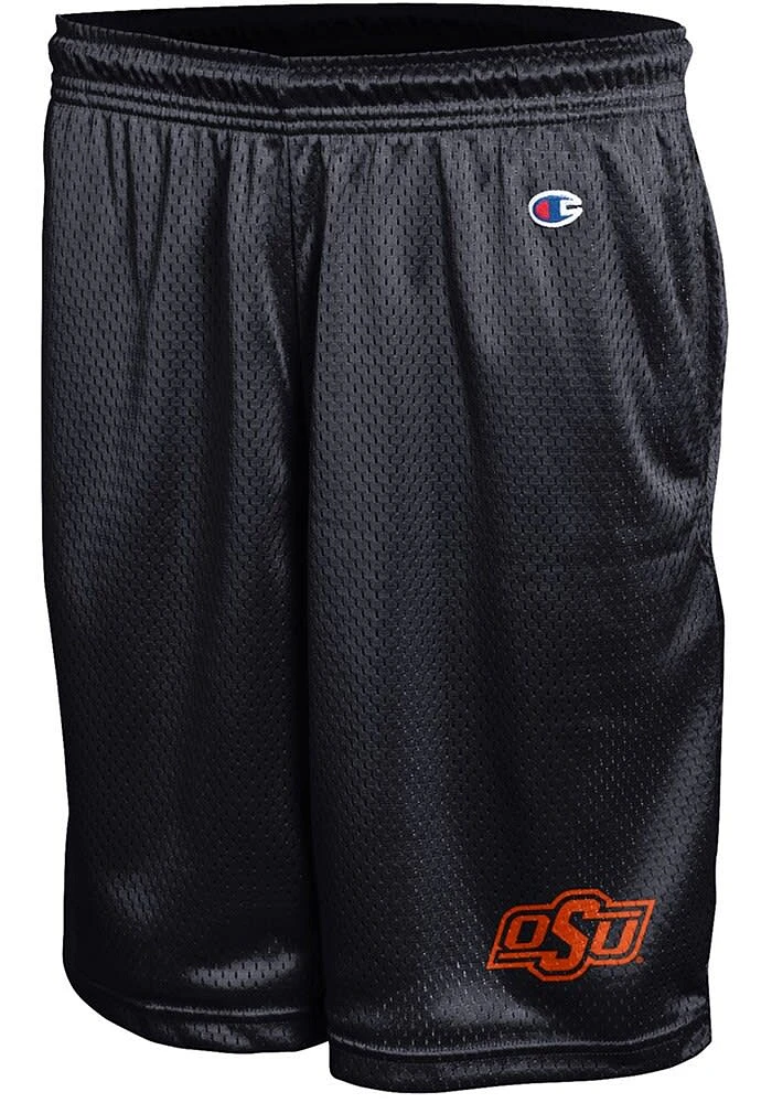 Champion Oklahoma State Cowboys Mens Black Logo Mesh Shorts