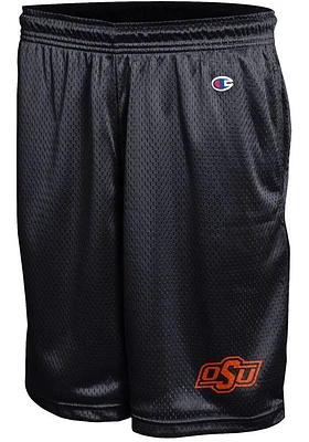 Champion Oklahoma State Cowboys Mens Black Logo Mesh Shorts
