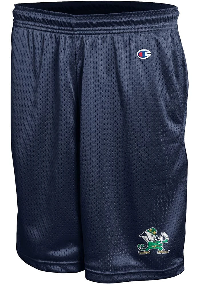 Champion Notre Dame Fighting Irish Mens Navy Blue Mesh Shorts