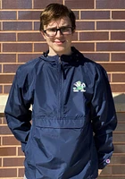 Champion Notre Dame Fighting Irish Mens Navy Blue Packable Light Weight Jacket