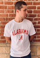 Champion Alabama Crimson Tide White Arch Mascot Short Sleeve T Shirt