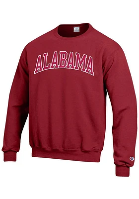 Champion Alabama Crimson Tide Mens Arch Tackle Long Sleeve Crew Sweatshirt