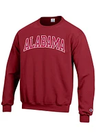 Champion Alabama Crimson Tide Mens Arch Tackle Long Sleeve Crew Sweatshirt