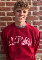 Champion Alabama Crimson Tide Mens Arch Tackle Long Sleeve Crew Sweatshirt