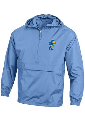 Champion Kansas Jayhawks Mens Light Blue 1912 Jayhawk Packable Weight Jacket