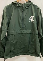 Champion Michigan State Spartans Mens Green Spartan Logo Packable Light Weight Jacket