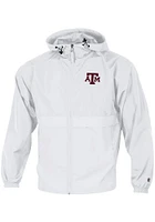 Champion Texas A&M Aggies Mens White Primary Logo Packable Light Weight Jacket