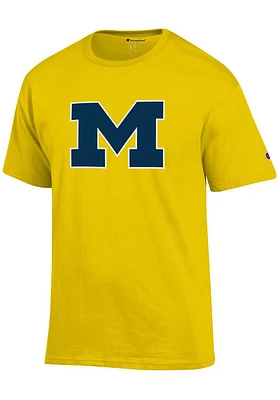 Champion Michigan Wolverines Big Logo Short Sleeve T Shirt