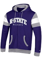 Champion K-State Wildcats Mens Purple Super Fan Long Sleeve Full Zip Jacket
