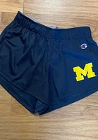 Champion Michigan Wolverines Womens Blue Mesh Shorts