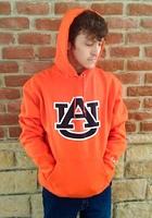 Champion Auburn Tigers Mens Orange Powerblend Primary Logo Long Sleeve Hoodie
