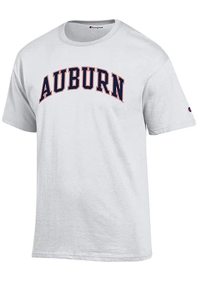 Champion Auburn Tigers White Arch Name Short Sleeve T Shirt
