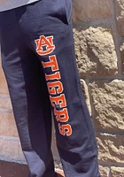 Champion Auburn Tigers Mens Navy Blue Powerblend Open Bottom Sweatpants
