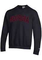 Champion Georgia Bulldogs Mens Powerblend Tackle Twill Long Sleeve Crew Sweatshirt