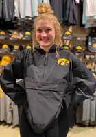 Champion Iowa Hawkeyes Mens Black Packable Light Weight Jacket