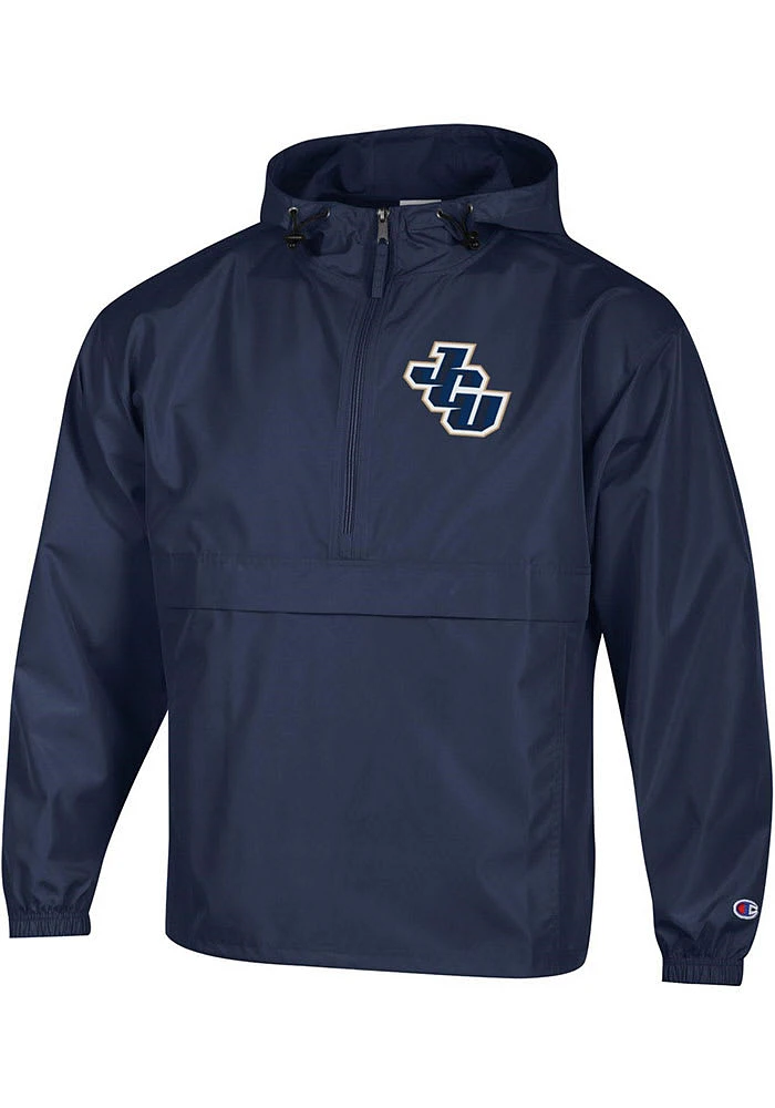 Champion John Carroll Blue Streaks Mens Navy Packable Light Weight Jacket