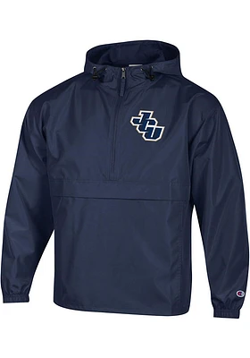 Champion John Carroll Blue Streaks Mens Navy Packable Light Weight Jacket