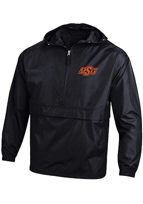 Champion Oklahoma State Cowboys Mens Black Packable Design Light Weight Jacket