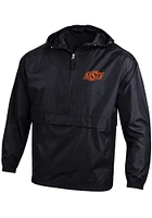 Champion Oklahoma State Cowboys Mens Black Packable Design Light Weight Jacket