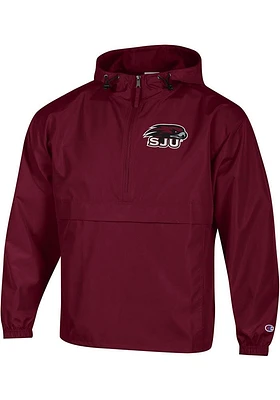 Champion Saint Josephs Hawks Mens Maroon Packable Light Weight Jacket