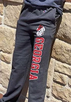 Champion Georgia Bulldogs Mens Charcoal Powerblend Open Bottom Sweatpants