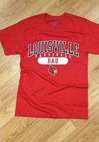 Champion Louisville Cardinals Red Dad Graphic Short Sleeve T Shirt