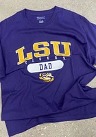 Champion LSU Tigers Purple Dad Graphic Short Sleeve T Shirt
