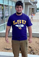 Champion LSU Tigers Purple Dad Graphic Short Sleeve T Shirt