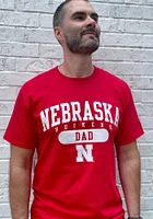 Champion Nebraska Cornhuskers Red Dad Graphic Short Sleeve T Shirt