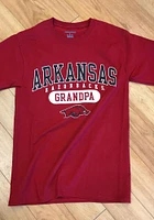 Champion Arkansas Razorbacks Cardinal Grandpa Graphic Short Sleeve T Shirt