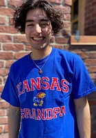 Champion Kansas Jayhawks Blue Graphic Short Sleeve T Shirt