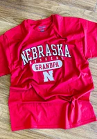 Champion Nebraska Cornhuskers Red Grandpa Graphic Short Sleeve T Shirt