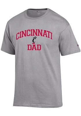 Champion Cincinnati Bearcats Grey Dad Graphic Short Sleeve T Shirt