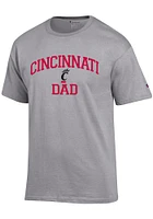 Champion Cincinnati Bearcats Grey Dad Graphic Short Sleeve T Shirt