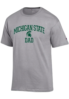 Champion Michigan State Spartans Grey Dad Graphic Short Sleeve T Shirt