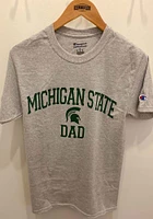 Champion Michigan State Spartans Grey Dad Graphic Short Sleeve T Shirt