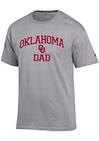 Champion Oklahoma Sooners Grey Dad Graphic Short Sleeve T Shirt