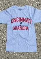 Champion Cincinnati Bearcats Grey Grandpa Graphic Short Sleeve T Shirt