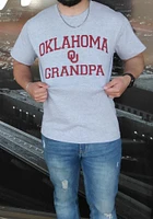 Champion Oklahoma Sooners Grey Grandpa Graphic Short Sleeve T Shirt