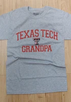 Champion Texas Tech Red Raiders Grey Grandpa Graphic Short Sleeve T Shirt