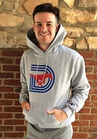 Champion SMU Mustangs Mens Grey Triple D Powerblend Long Sleeve Hoodie
