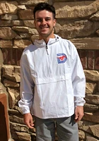 Champion SMU Mustangs Mens White Packable Triple D Logo Light Weight Jacket