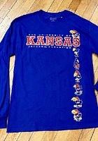 Champion Kansas Jayhawks Blue Evolution Long Sleeve T Shirt
