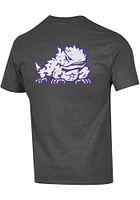 Champion TCU Horned Frogs Charcoal Rally Loud Short Sleeve T Shirt