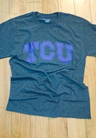 Champion TCU Horned Frogs Charcoal Rally Loud Short Sleeve T Shirt