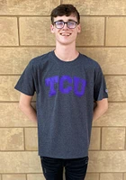 Champion TCU Horned Frogs Charcoal Rally Loud Short Sleeve T Shirt