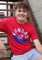 Champion Kansas Jayhawks Red Basketball Short Sleeve T Shirt