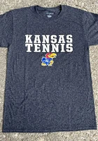 Champion Kansas Jayhawks Charcoal Tennis Short Sleeve T Shirt