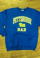 Champion Pitt Panthers Blue Script Dad Long Sleeve T Shirt